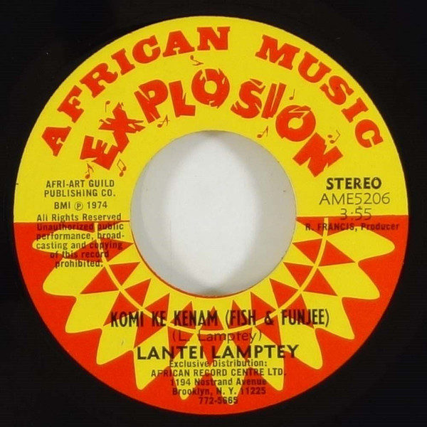 Lantei Lamptey - Komi Ke Kenam (Fish & Funjee) (7", Single)