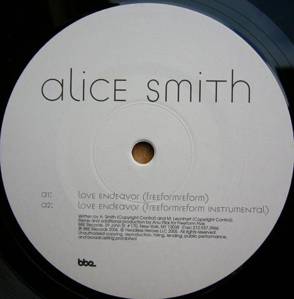 Alice Smith - Love Endeavor (12")